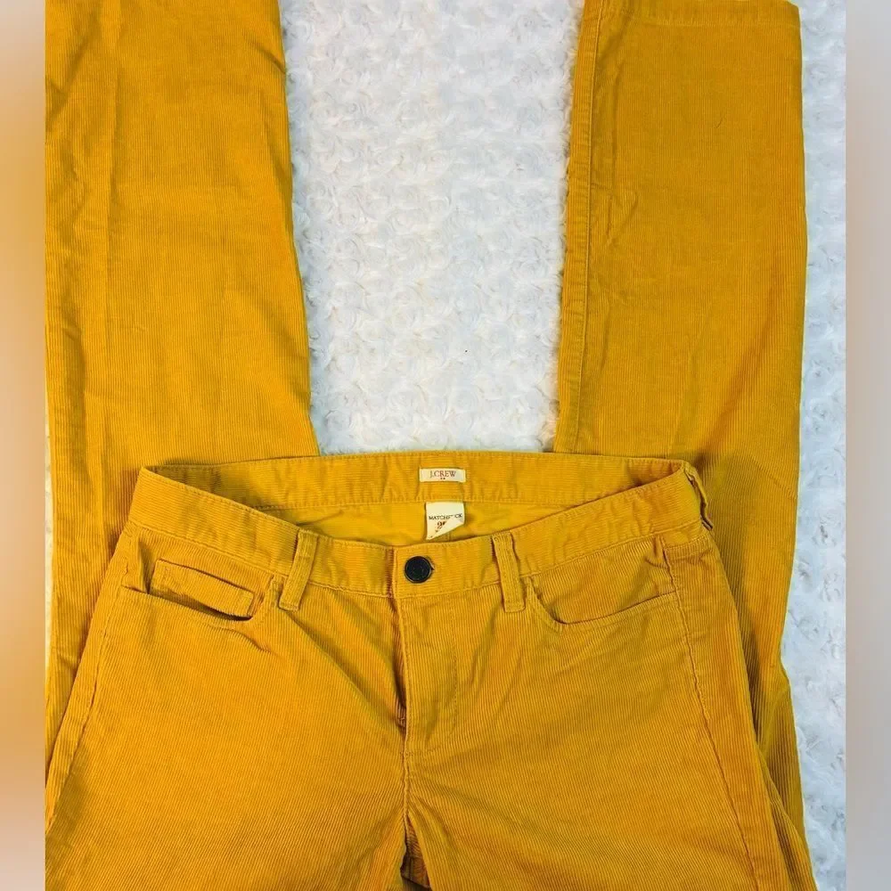J.Crew Mustard Matchstick Corduroys